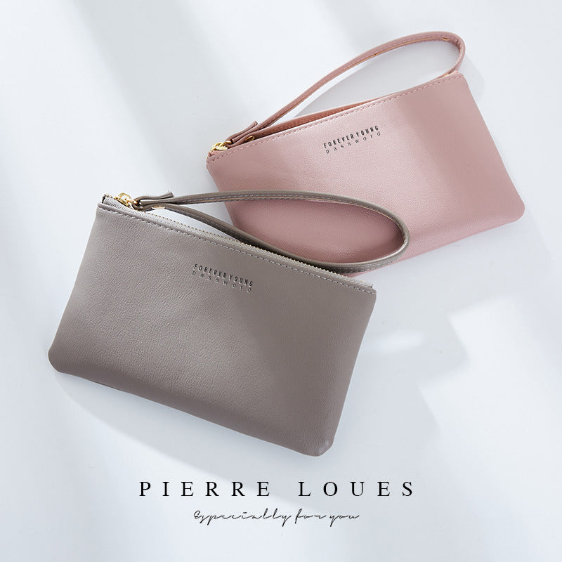 Women's Pierre Simple Korean Style Solid Coin Purses