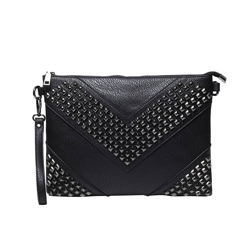 Women's & Men's & Fashion Rivet Clutch Ding Envelope Bags