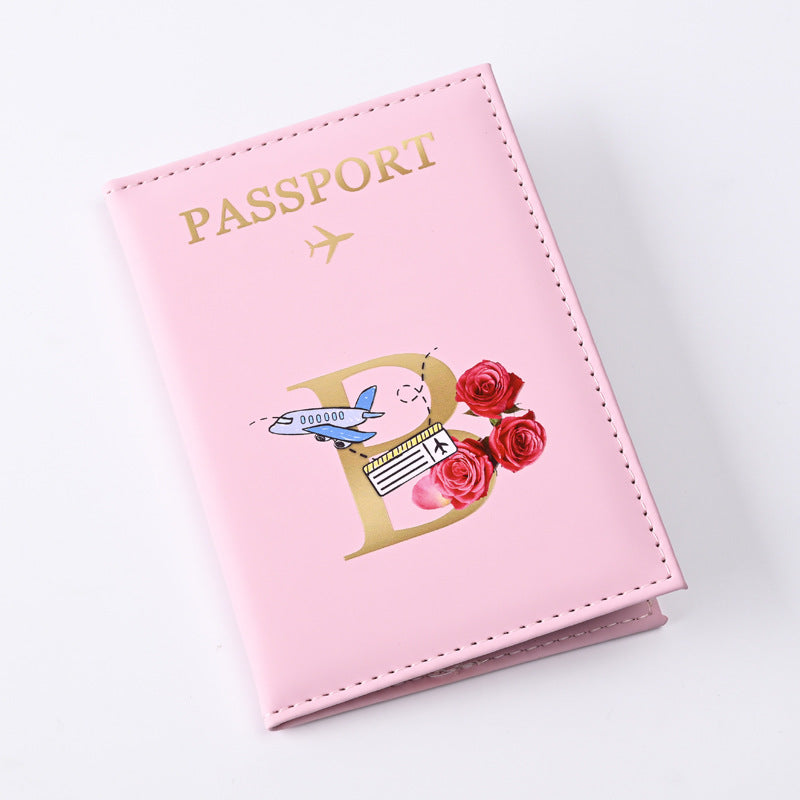 Creative Color Printing Letter Leather Multifunctional Card Holder