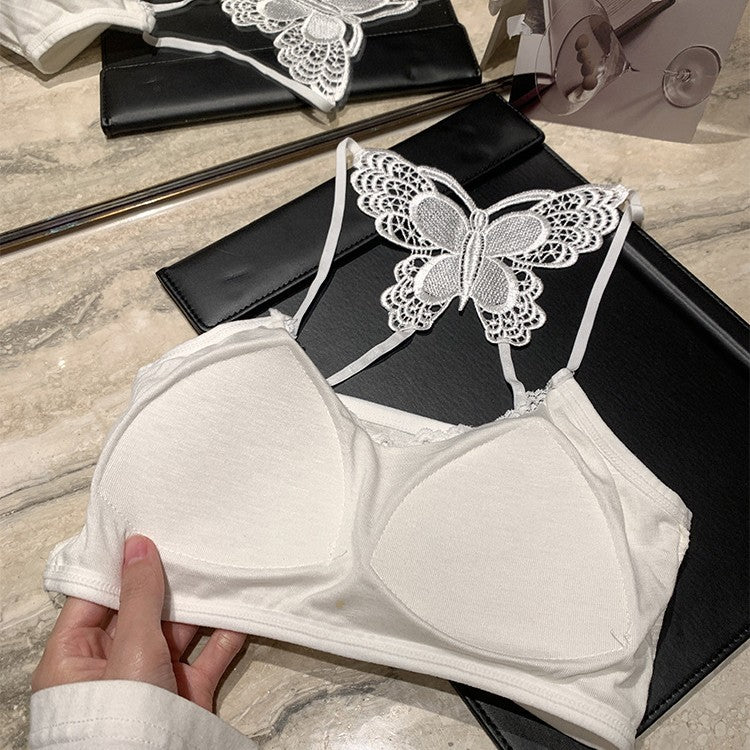Lace Sexy Little Suspenders Butterfly Beautiful Back Wrapped Chest Tanks Camis