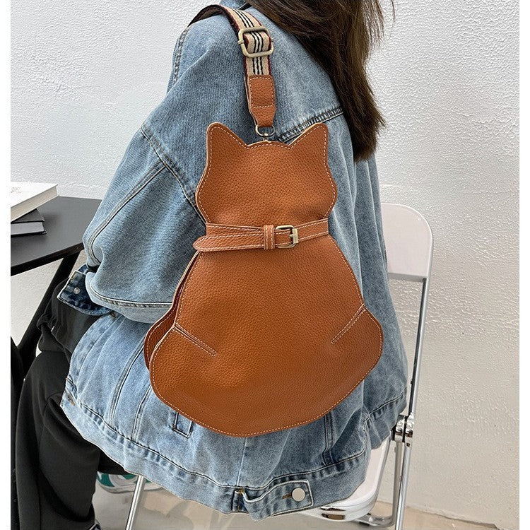 Elegant Versatile Women's Cat Fashion Simple Women's Shoulder Bag