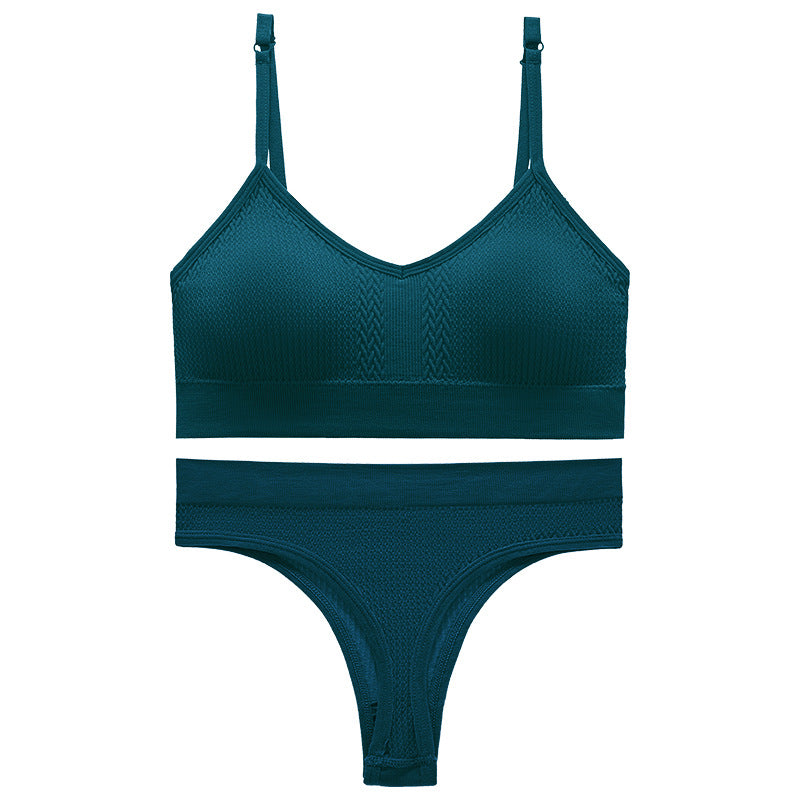 Women's Thin Wireless Push Up Comfort Beauty Lingerie Sets