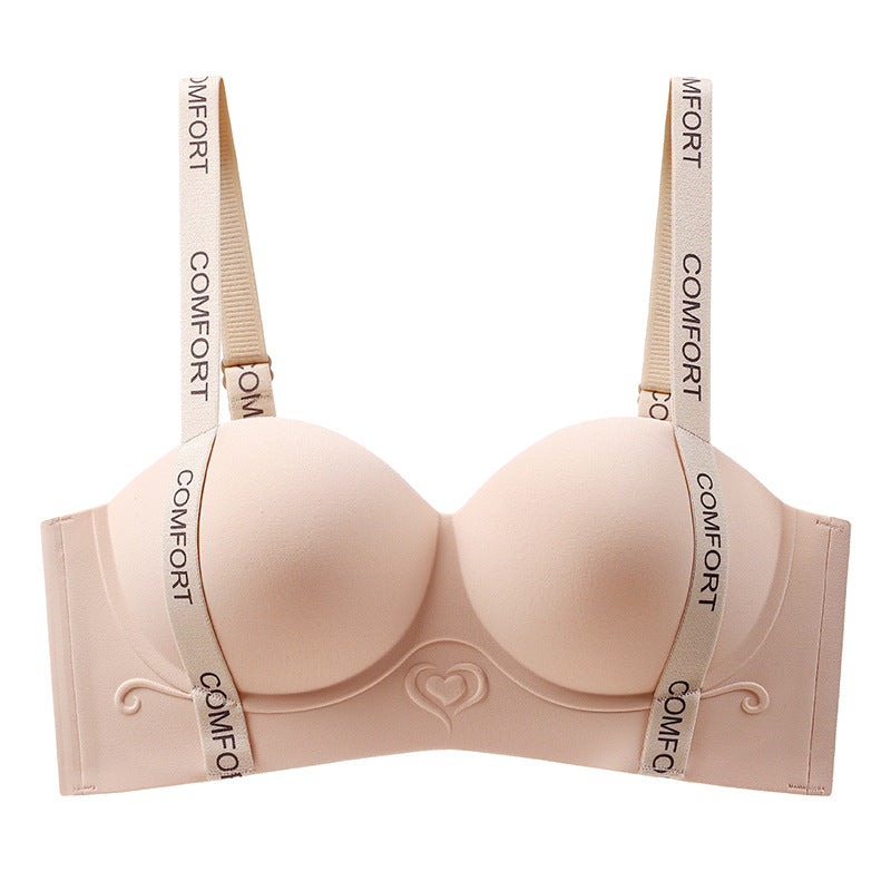 Women's Push Up Big Upper Support Upright Seamless Wireless Lingerie Sets