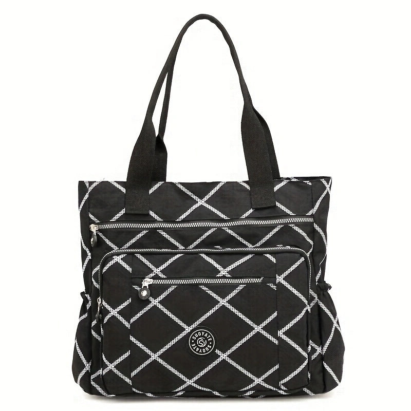 Women's Large Capacity Nylon Cloth Floral Leisure Women's Shoulder Bag