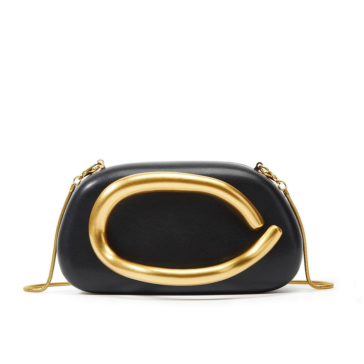 Women's Metal Clutch Box Details Decorative Personality Design Mini Women's Messenger Bag