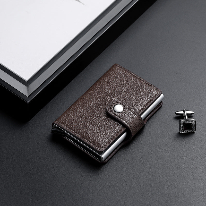 Women's & Men's & Metal Automatic Pop-up Cassette Good-looking Card Holder