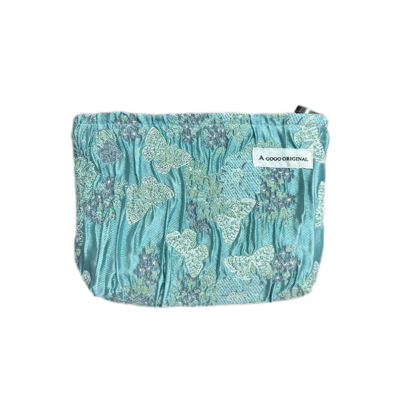 Large Capacity Portable Liner Skin Care Buggy Figured Cloth Certificate Bags