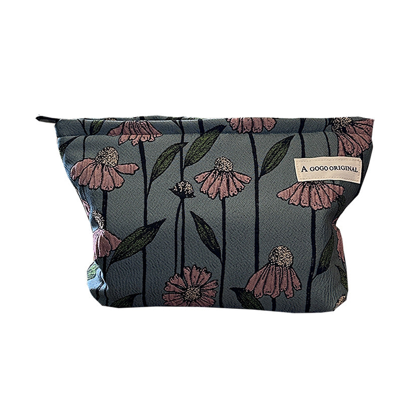 High Sense Artistic Tea Break Large Makeup Bag