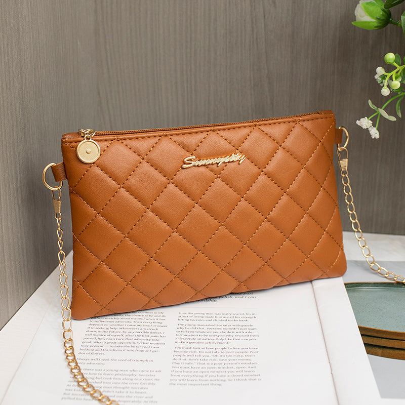 Classy Women's Classic Rhombus Texture Welfare Shoulder Bags