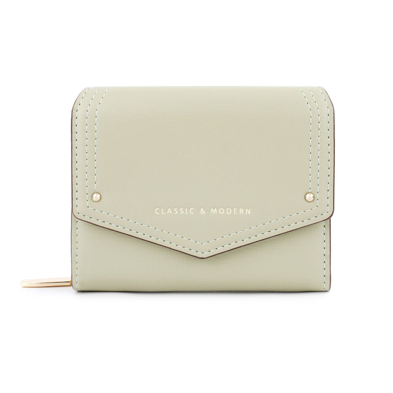 Women's Slots Korean Style Solid Color Short Ladies Wallet