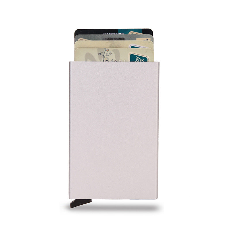 Metal Aluminum Alloy Credit Box Automatic Card Holder