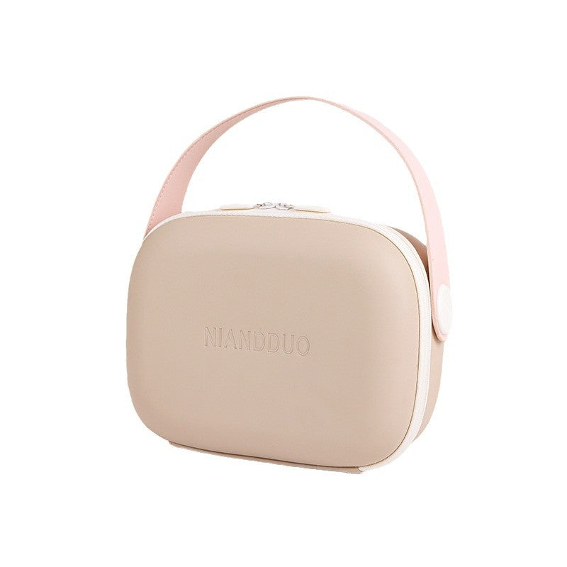 Portable Dopamine Cosmetics Toiletries Waterproof Hard Makeup Bag