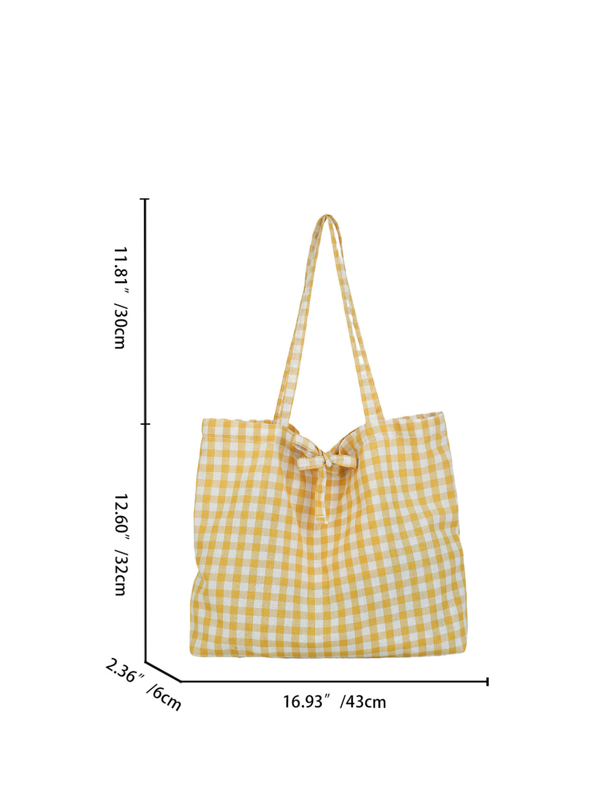 Checked Canvas Artistic Style College Fashion Women's Shoulder Bag