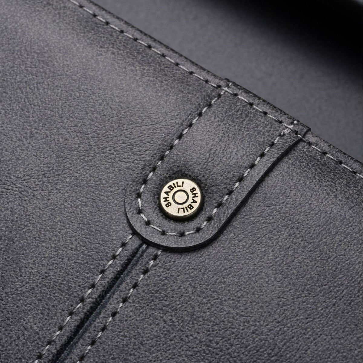 Men's Long Leather Vintage Portable Versatile Mobile Phone Bags