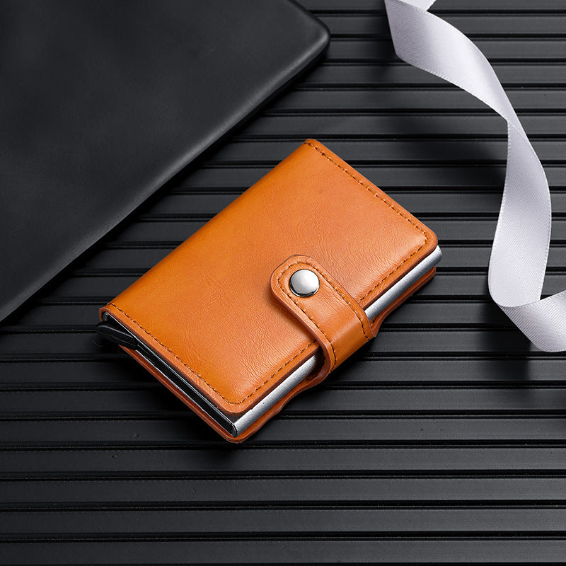 Women's & Men's & Metal Automatic Pop-up Cassette Good-looking Card Holder