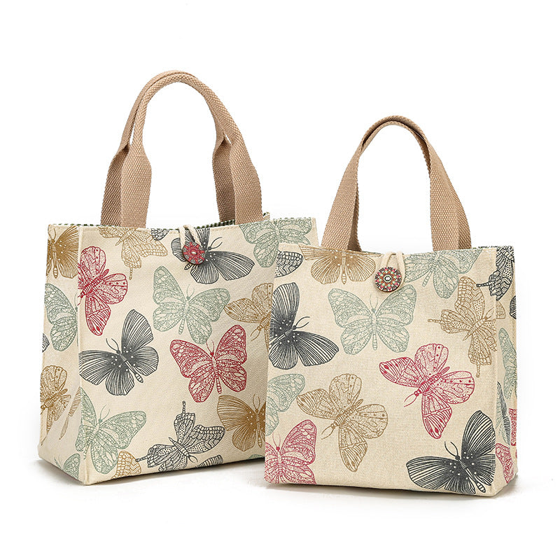 Canvas Portable Lunch Mummy Fashion Western Handbags