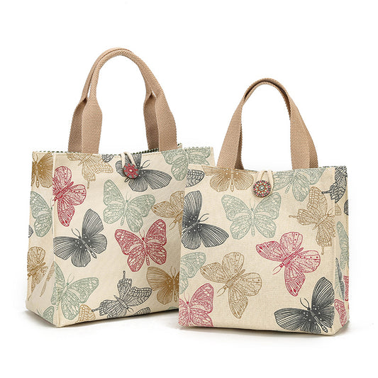Canvas Portable Lunch Mummy Fashion Western Handbags
