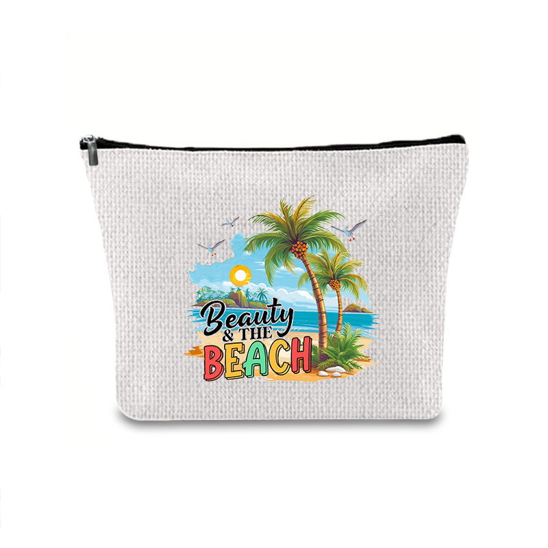 Printing Buggy Large Capacity Simple Zipper Makeup Bag
