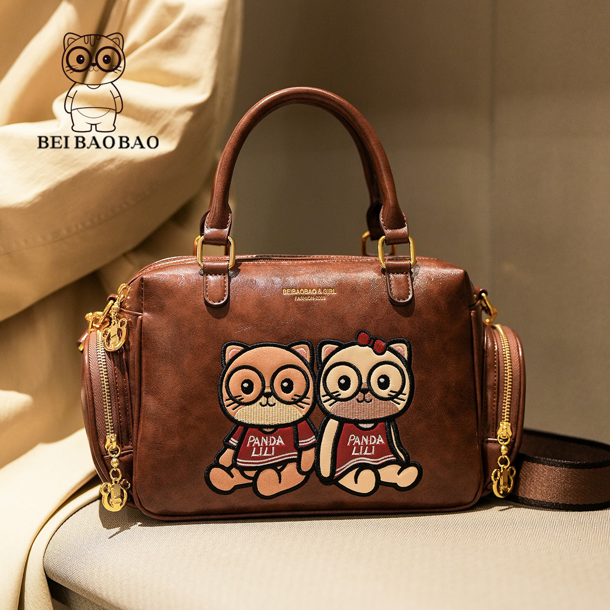 Women's Source Design Sense Cartoon Cute Pillow Women's Messenger Bag