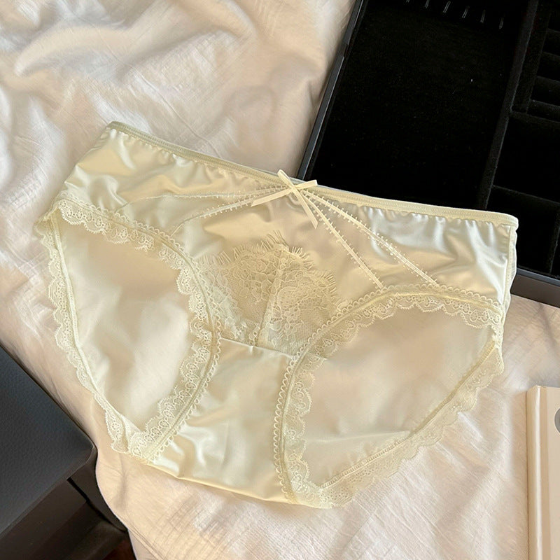 Translucent Mesh Briefs Lady Sexy Mulberry Panties