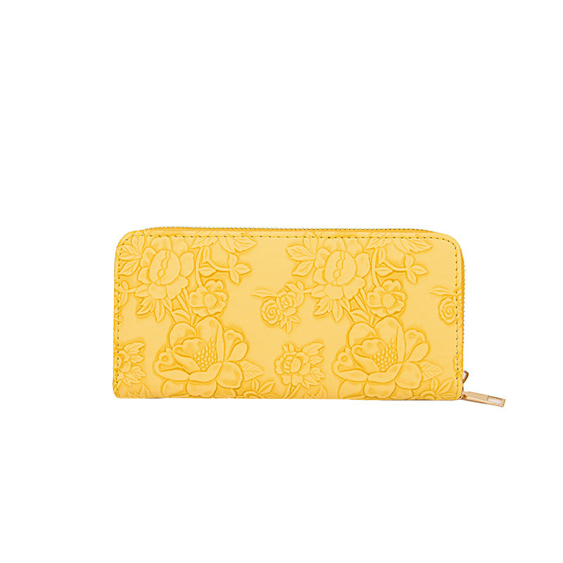 Women's Simple Embossed Large Capacity Multi Slots Bags
