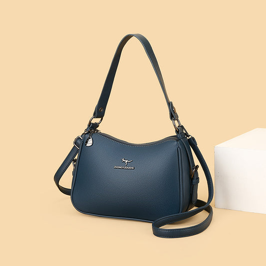 Soft Leather Simple Fashion Texture Large Shoulder Bags