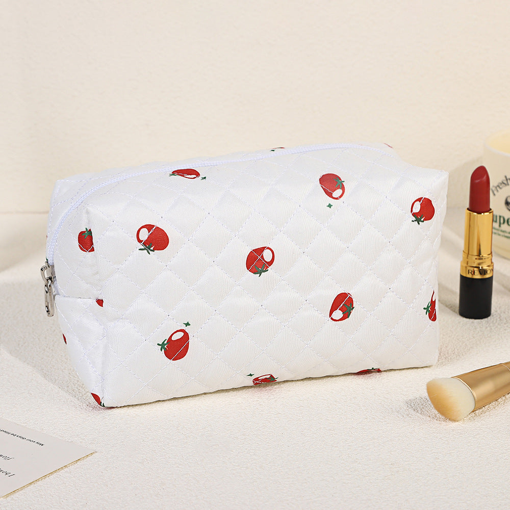 Fresh Floral Cosmetics Storage Exquisite Portable Business Makeup Bag