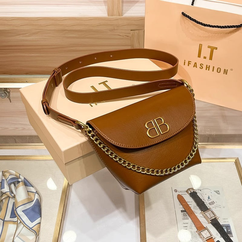Design Fashionable Black Texture High-grade Lightweight Bags
