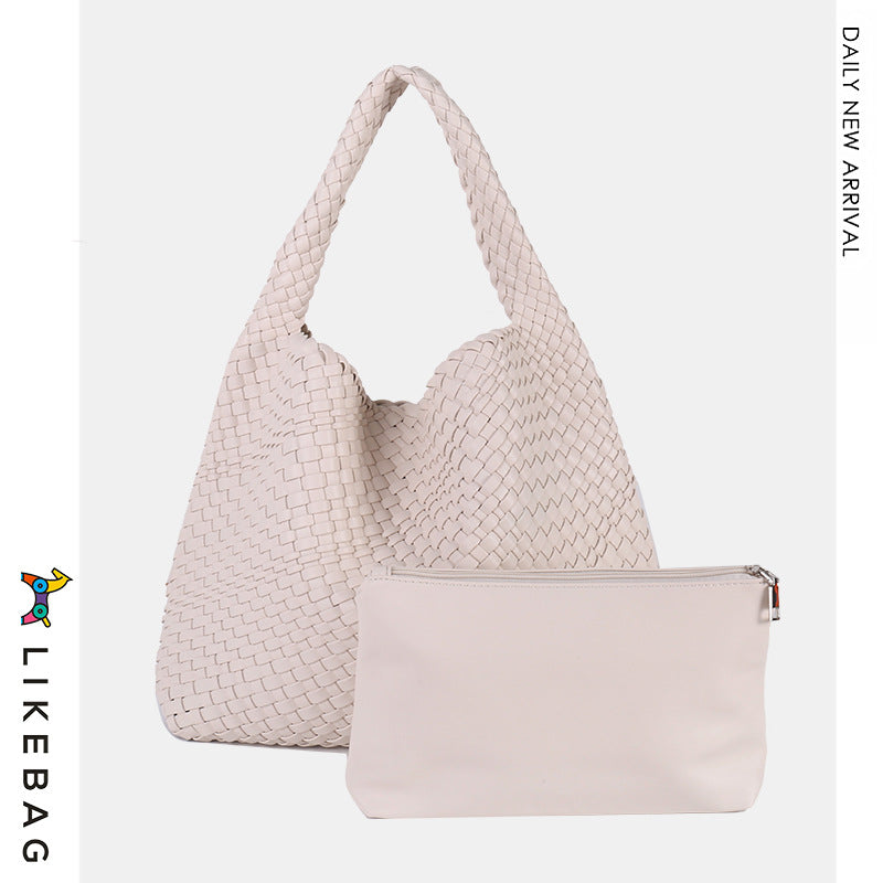 Women's Handmade Woven Fashion Trend Large Capacity Shoulder Bags