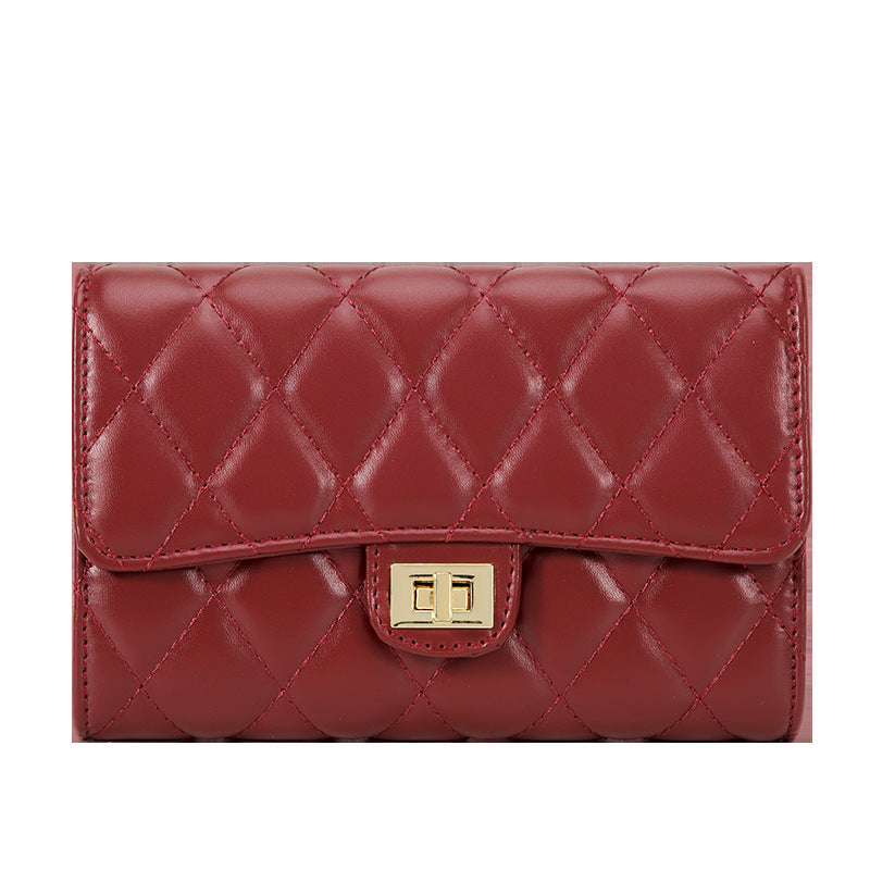 Women's Korean Style Rhombus Chain Fashion Elegant Small Square Bags