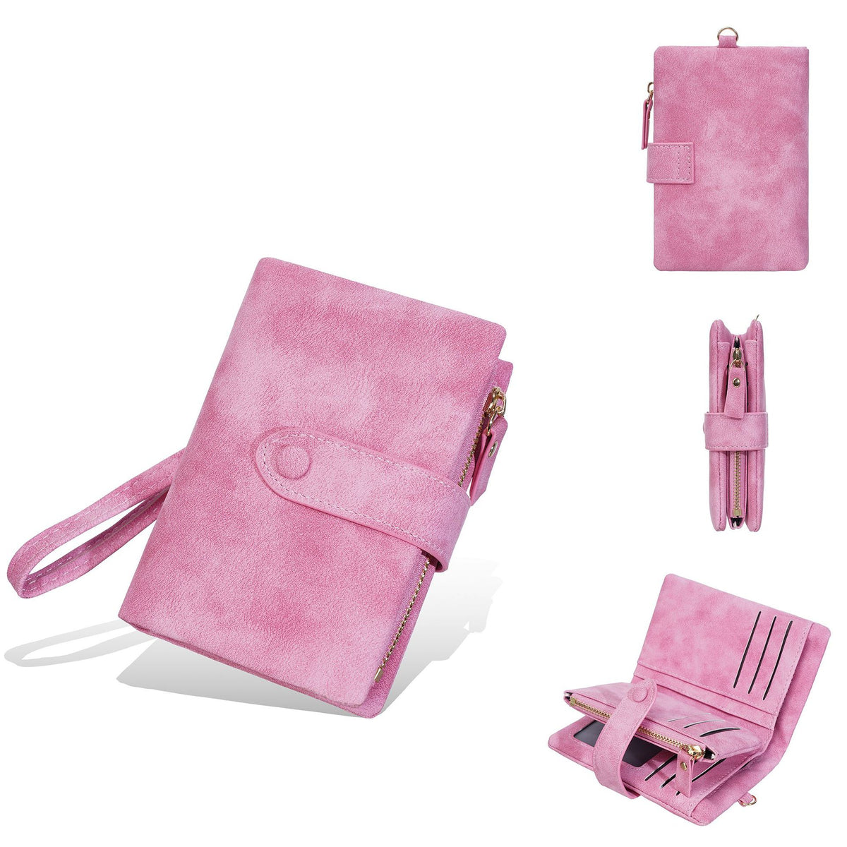 Women's Short Frosted Pattern Multiple Slots Multifunctional Fashion Ladies Wallet