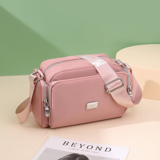 Women's Nylon Simple Fashion Wide Strap Large Capacity Shoulder Bags