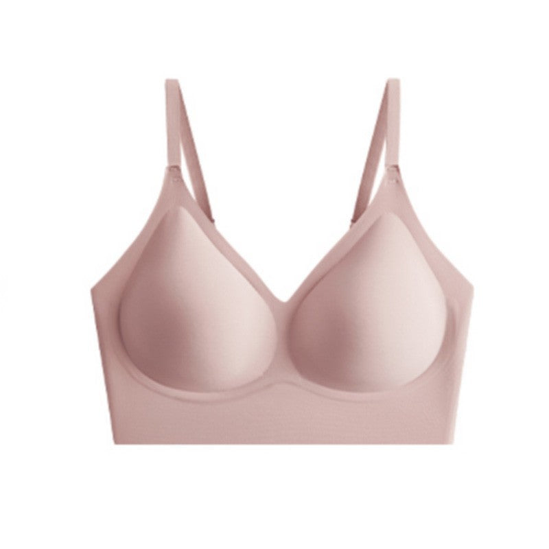 Women's Invisible Underwear Seamless Wireless Gathered Vest No Beauty Bras