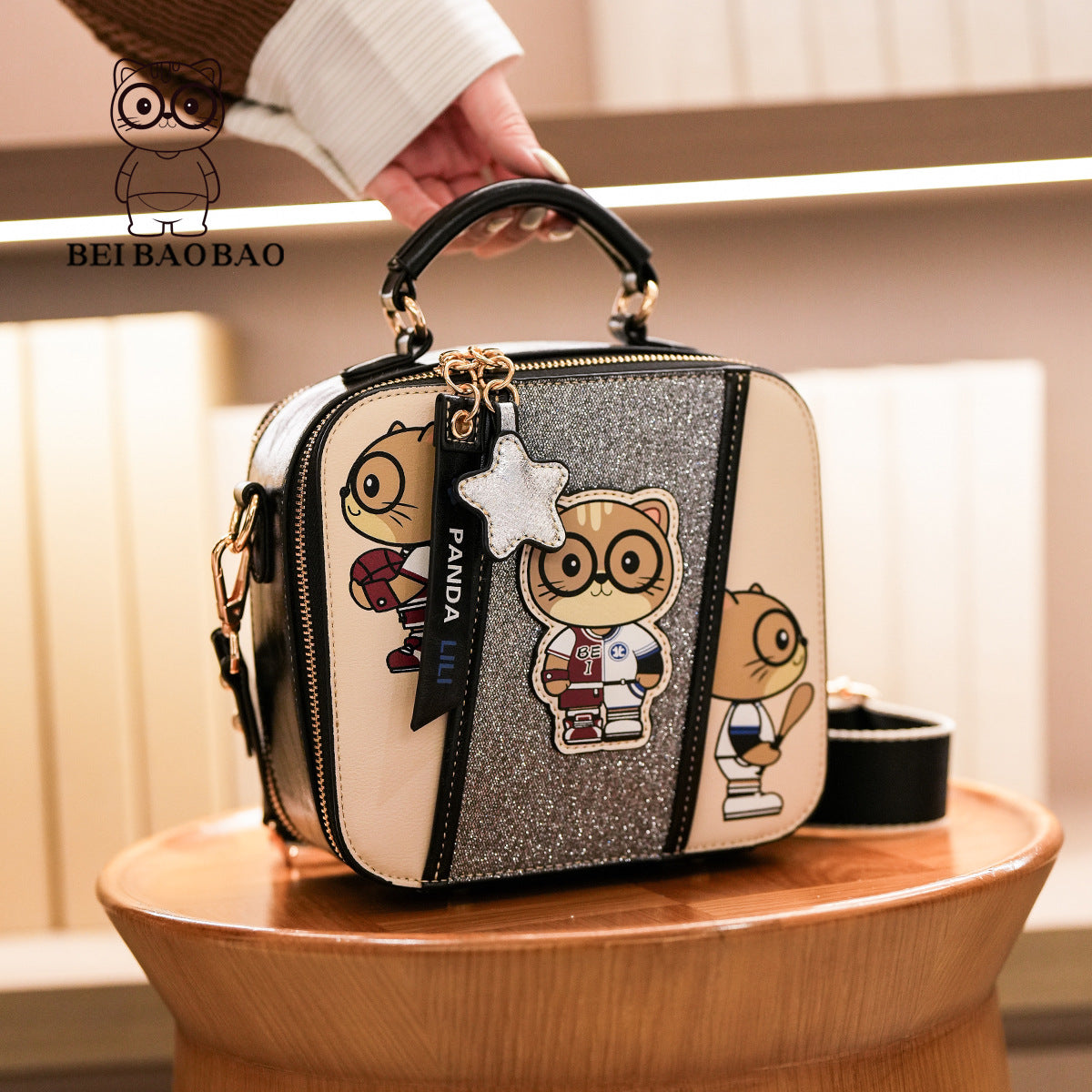 Source Cartoon Cute Portable Box Western Bags