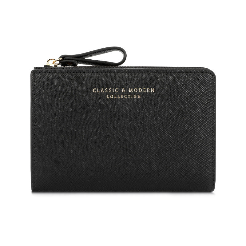 Trendy Women's Cross Pattern Large Capacity Ladies Wallets