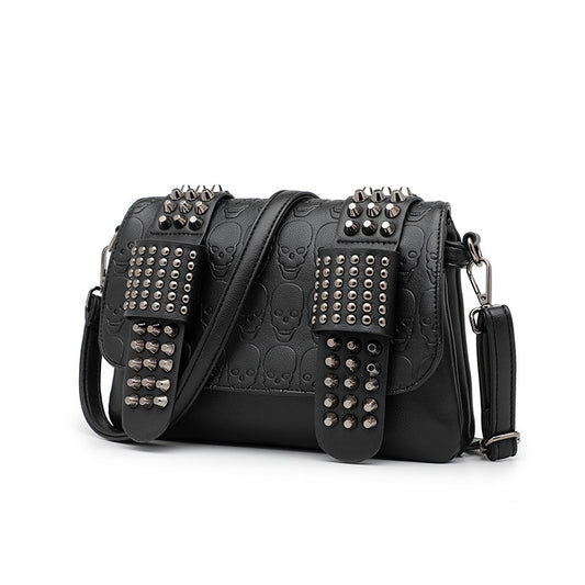 Women's Beautiful Stylish Tide Rivet Skull Bags