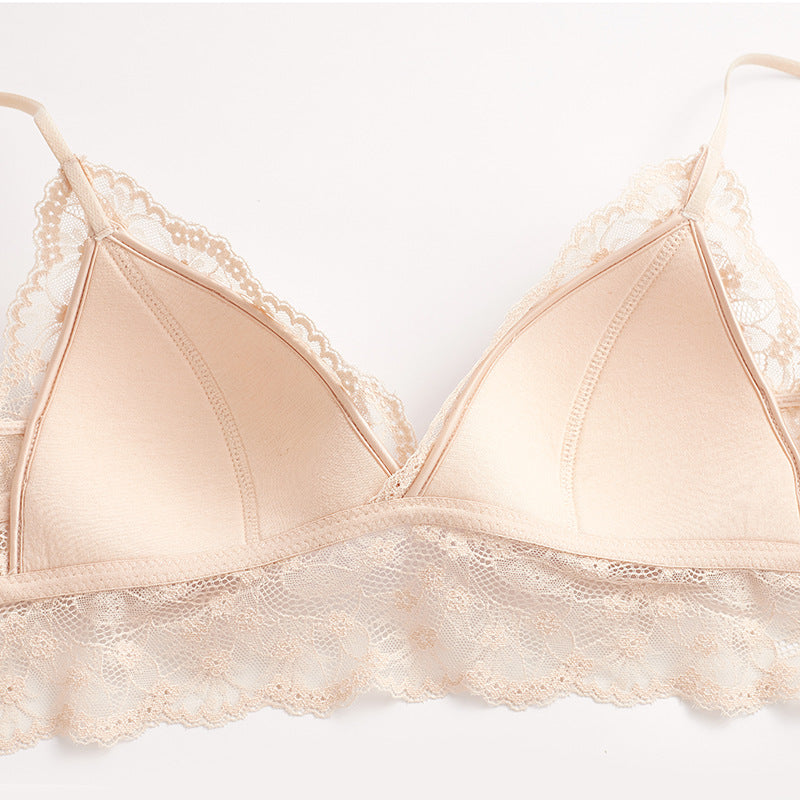 Women's French Sexy Underwear Summer Thin Triangle Cup Lingerie Sets