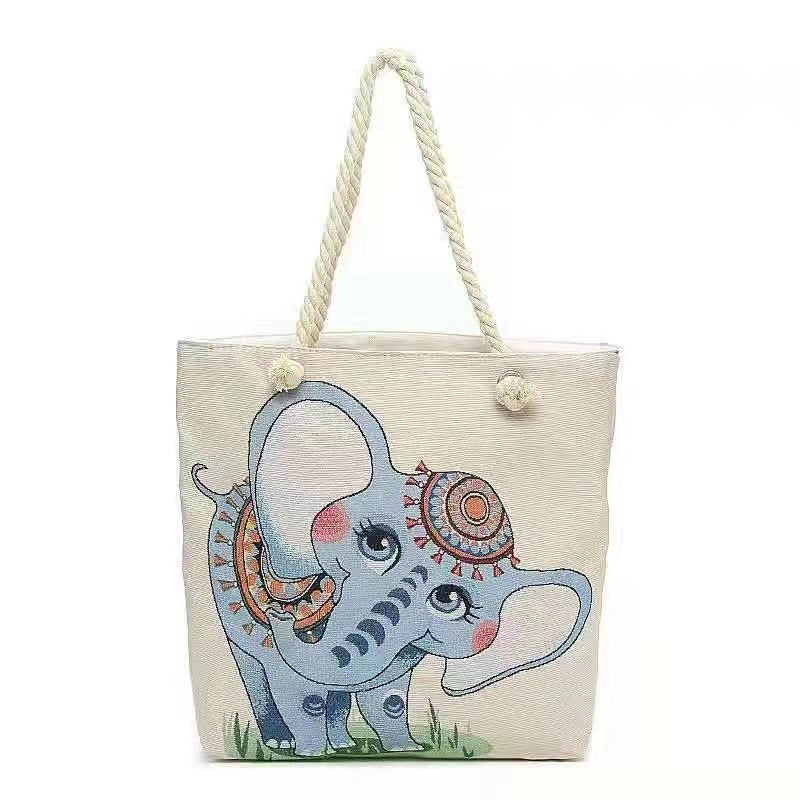 Women's Style Medium Canvas Large Double Sided Shoulder Bags