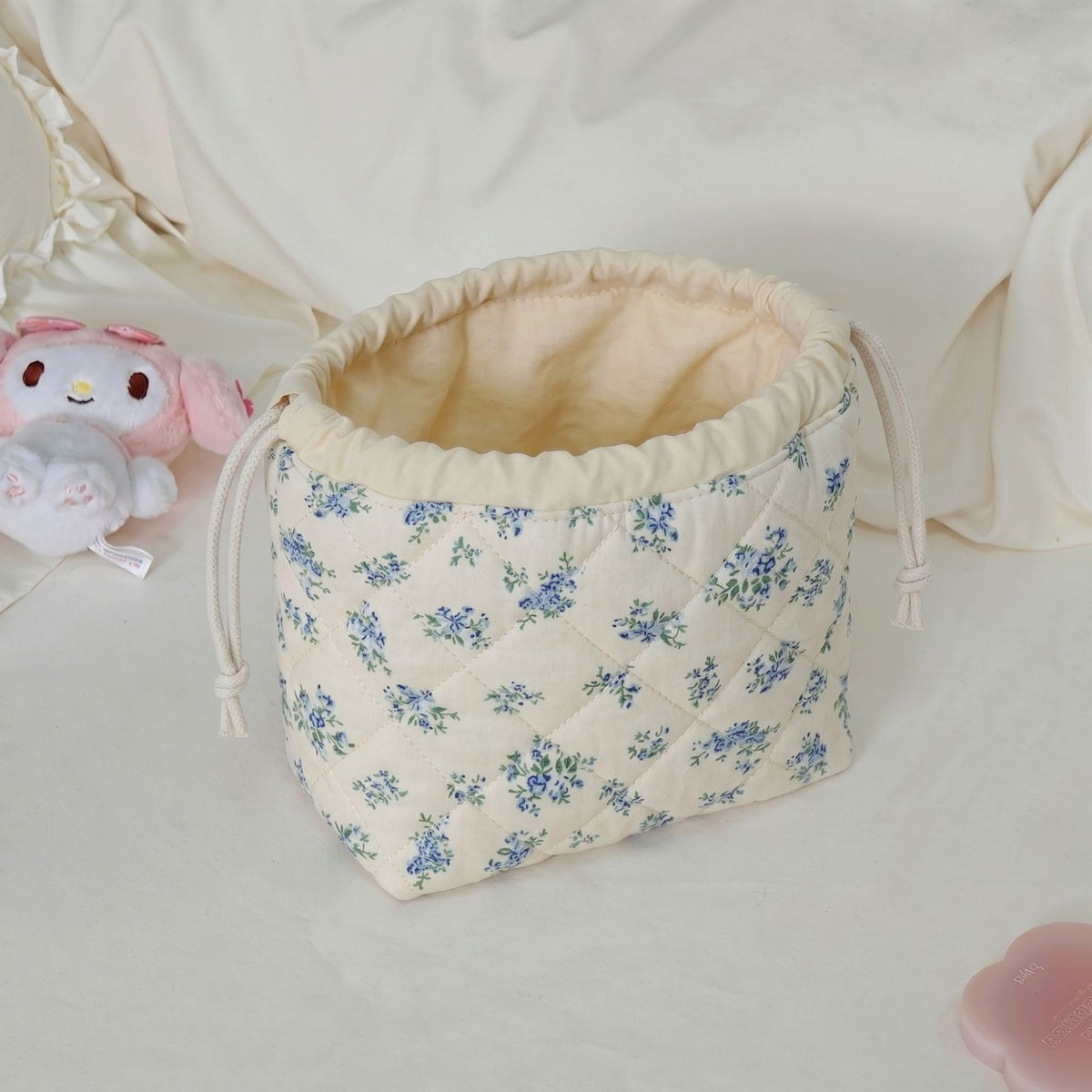Large Capacity Polyester Drawstring Portable Cosmetics Cosmetic Bags