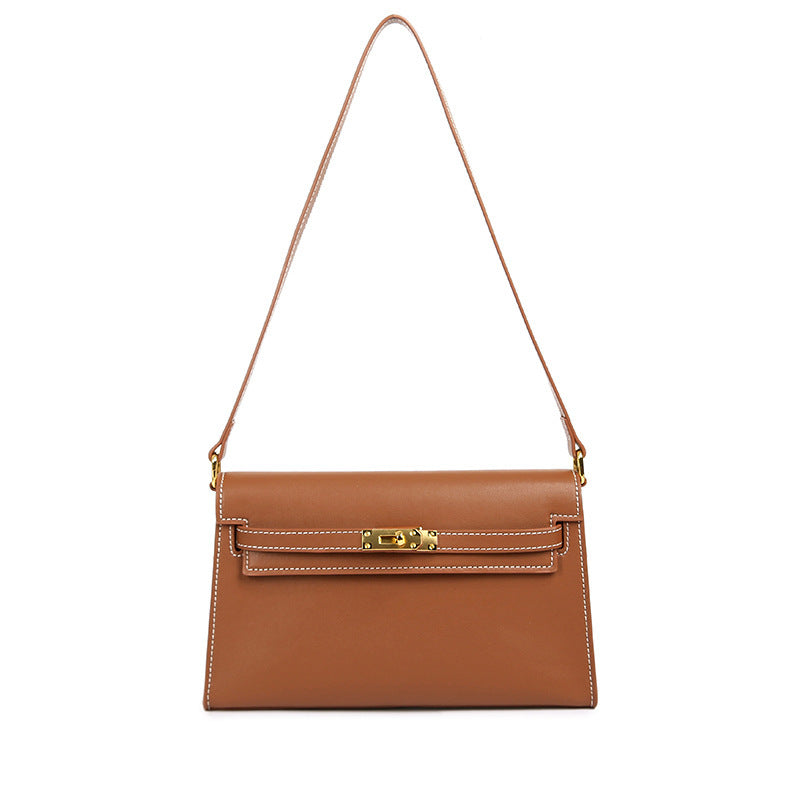 Women's Fashion Sheep Pattern Underarm Kelly Genuine Women's Shoulder Bag