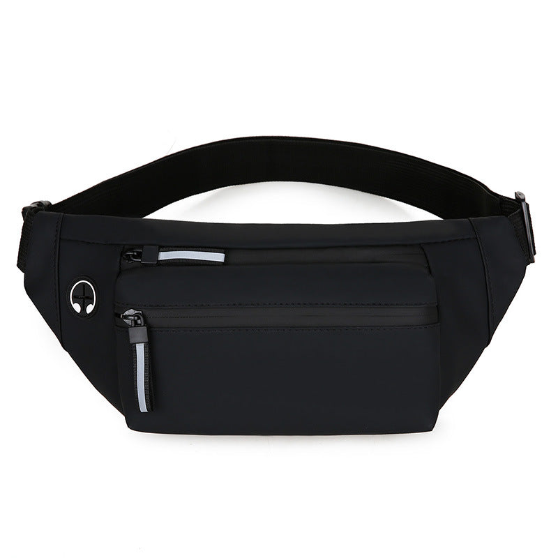Men's Black Stall Leisure Waterproof Running Cross Men's Waist Packs