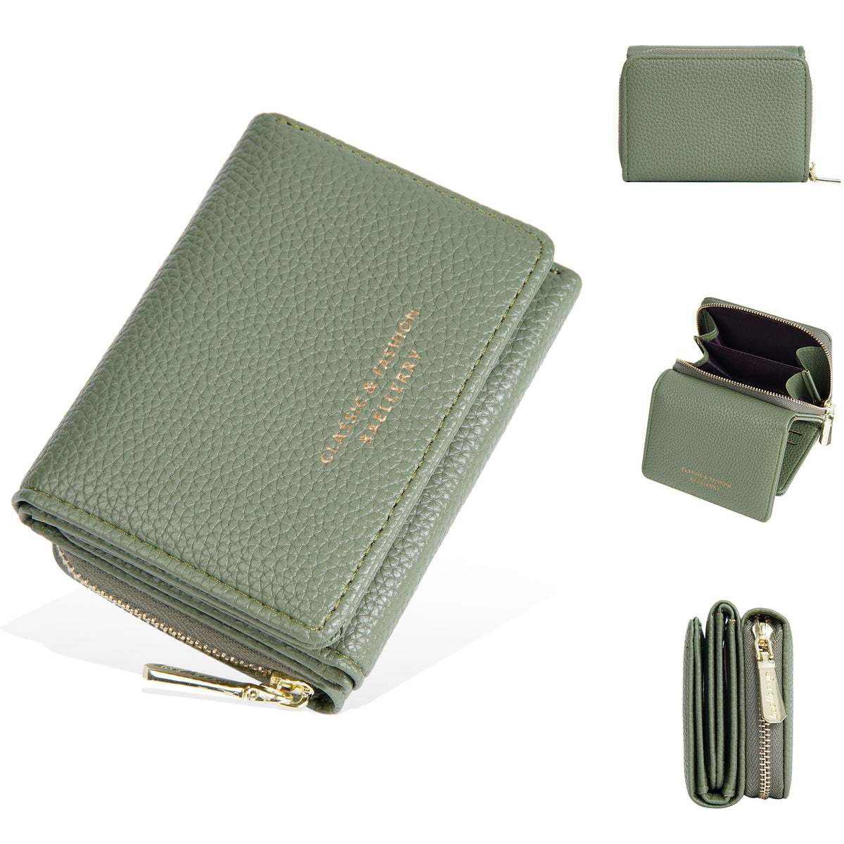 Women's Three Fold High Sense Multiple Slots Ladies Wallet