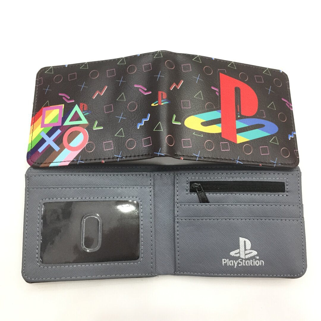 Men's Unique Cool Short Gray Bifold Coin Purses