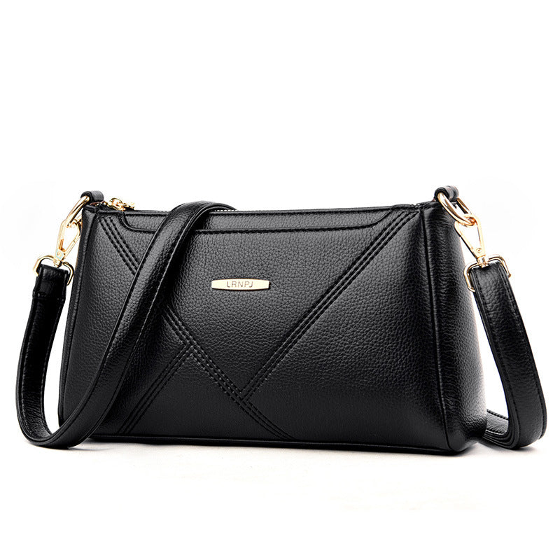 Women's Fashion Underarm Commute Texture Soft Leather Bags