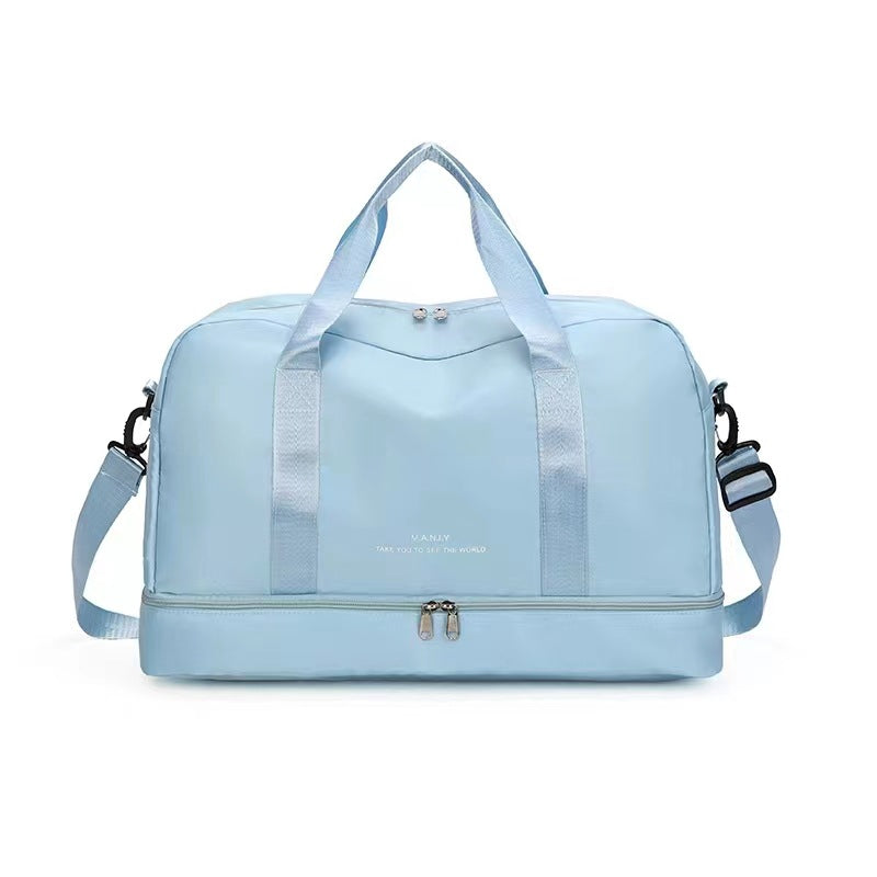 Women's & Men's & Large Capacity Short Business Trip Lightweight Dry Travel Bags