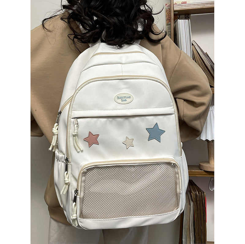 Sister Transparent Cartoon Large Capacity Versatile Backpacks