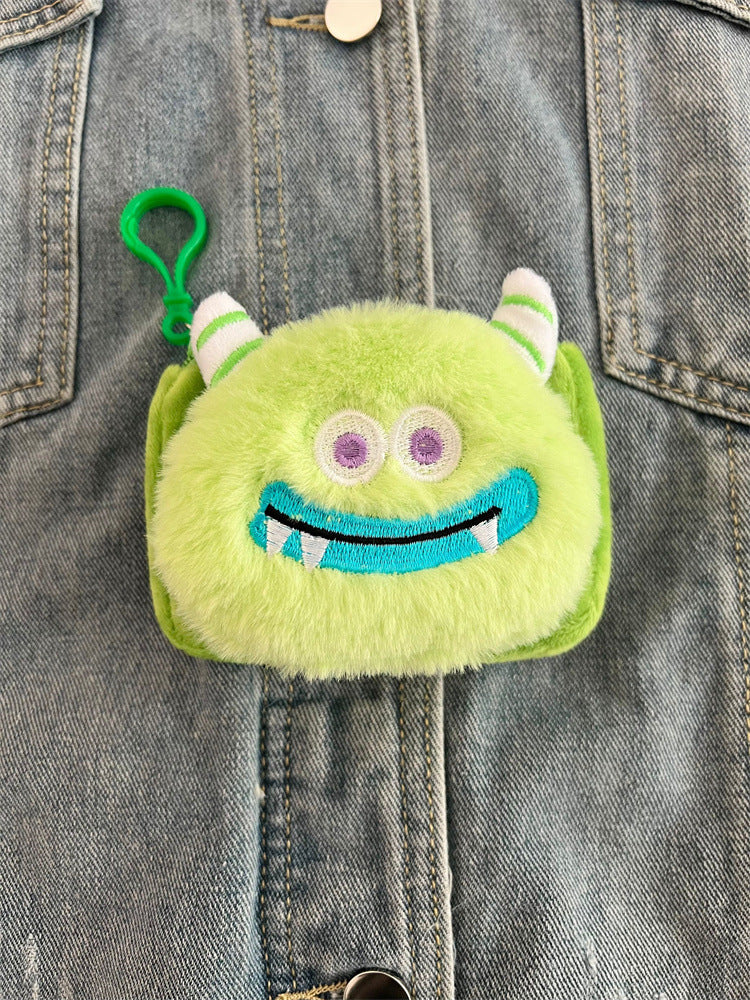 Cute Monster Plush Cartoon Girlish Ugly Doll Coin Purses