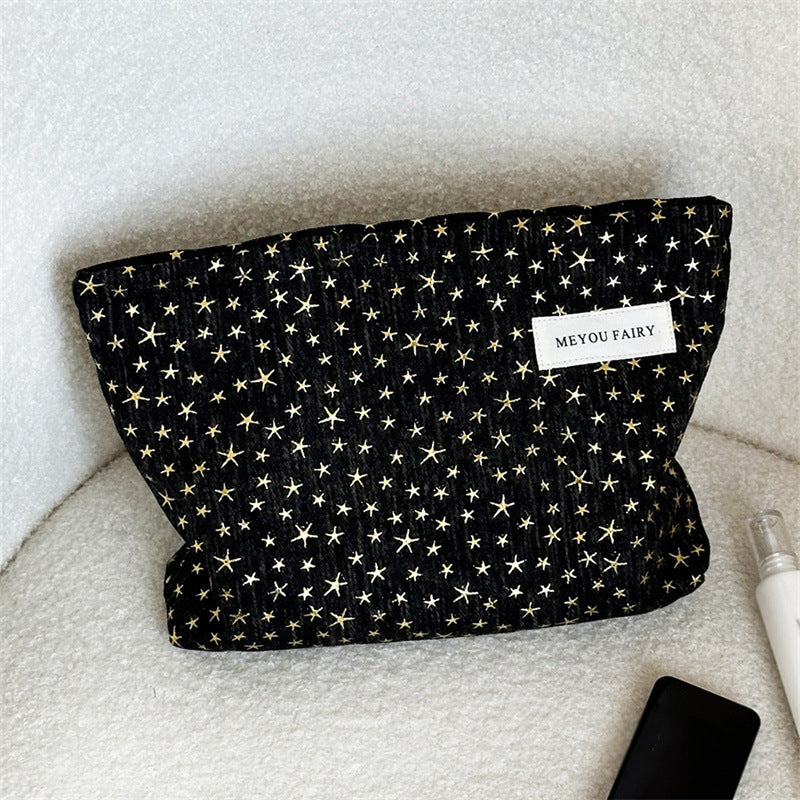 Classic Style Sweet Korean Portable Skin Care Large Makeup Bag