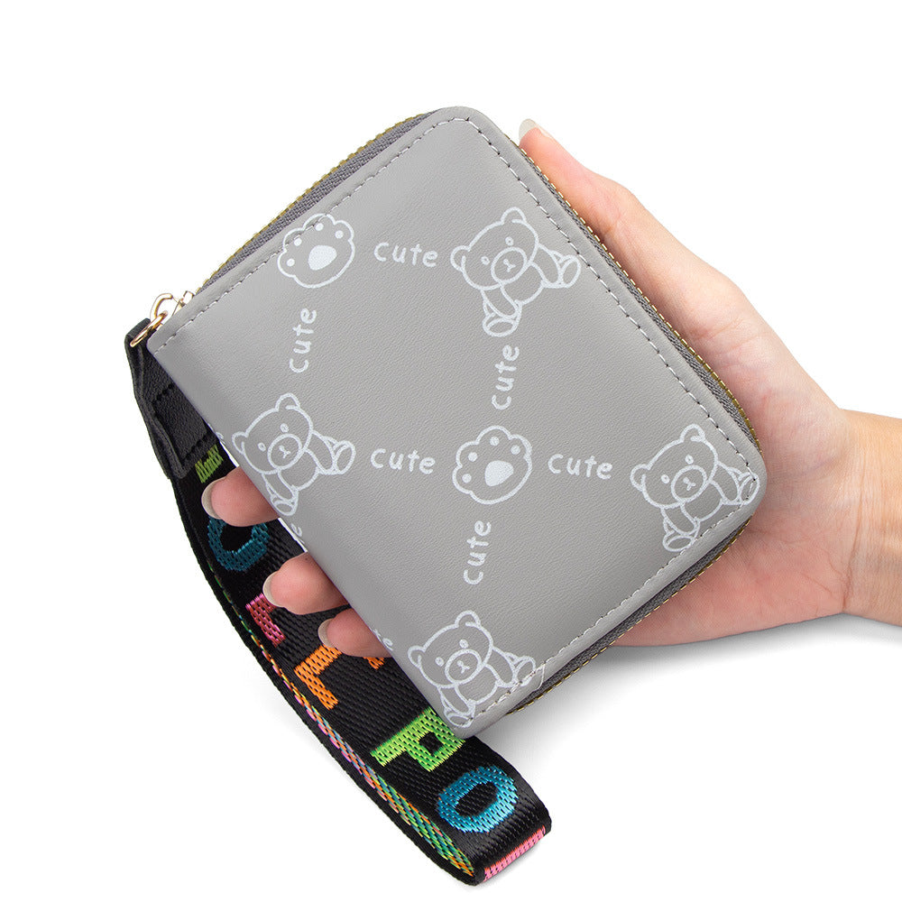 Trendy Women's Clutch Zipper Bank Storage Bags