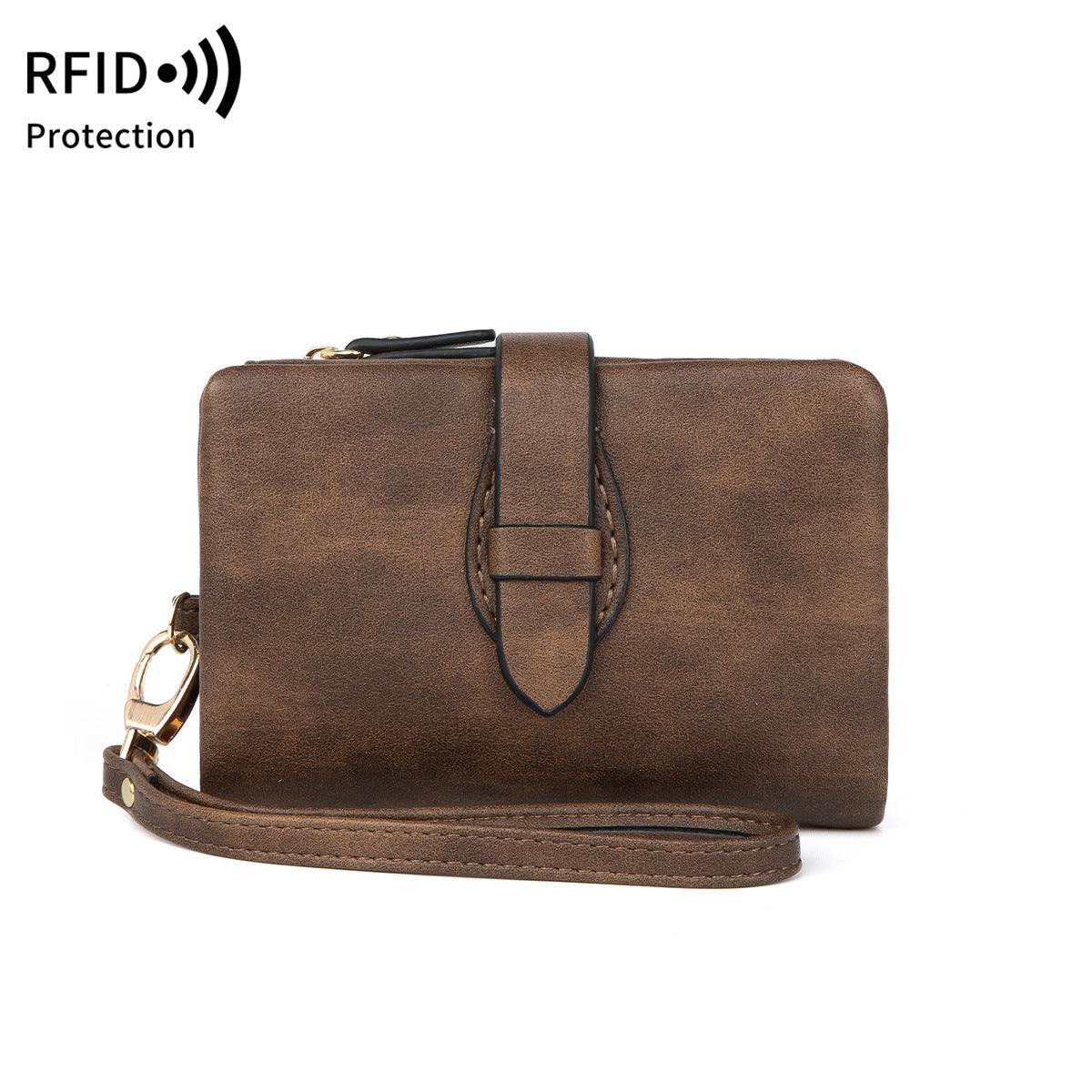 Women's Leather Solid Color Off Short Style Fashion Zipper Coin Purses